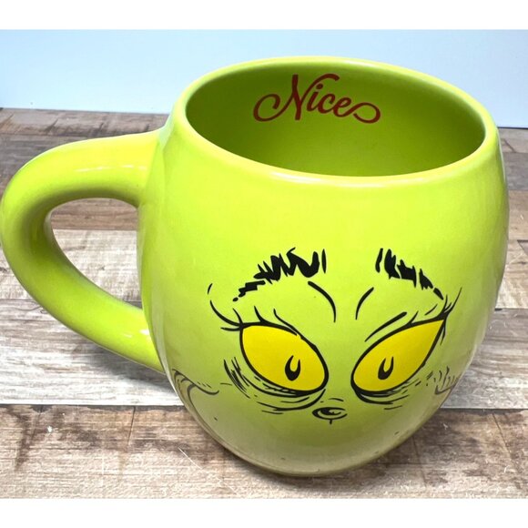 Grinch Character Ceramic Coffee Mug Holiday Novelty Drinkware Large - Picture 2 of 3